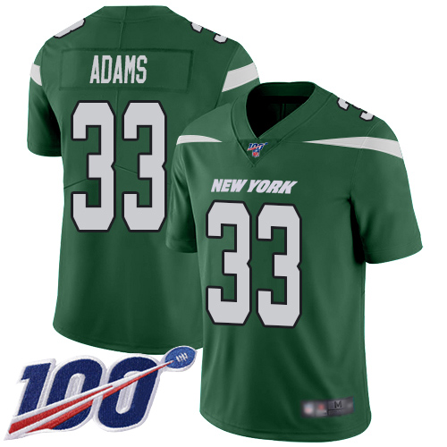 New York Jets Limited Green Youth Jamal Adams Home Jersey NFL Football 33 100th Season Vapor Untouchable